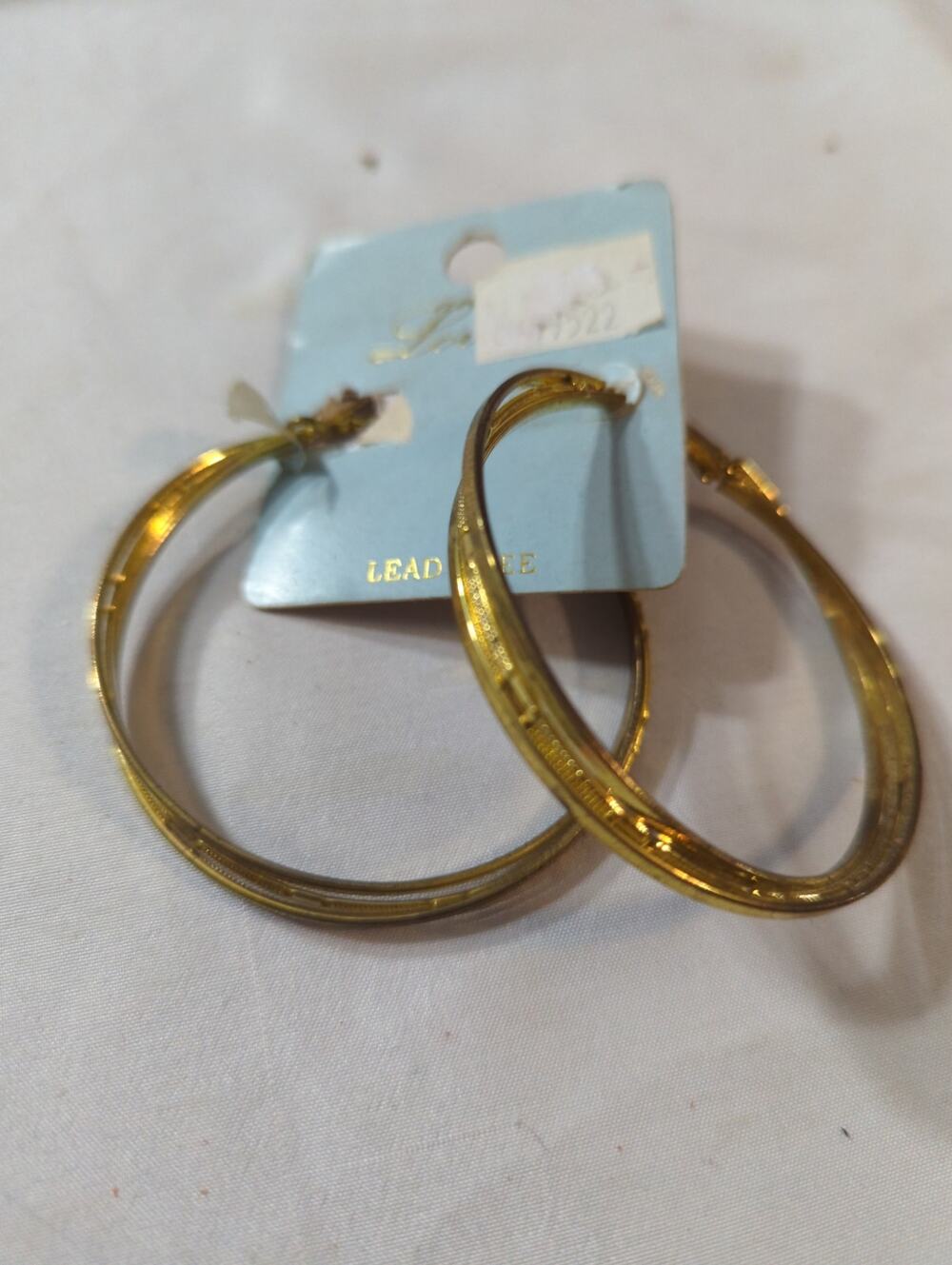 and Lovely gold hoop earrings